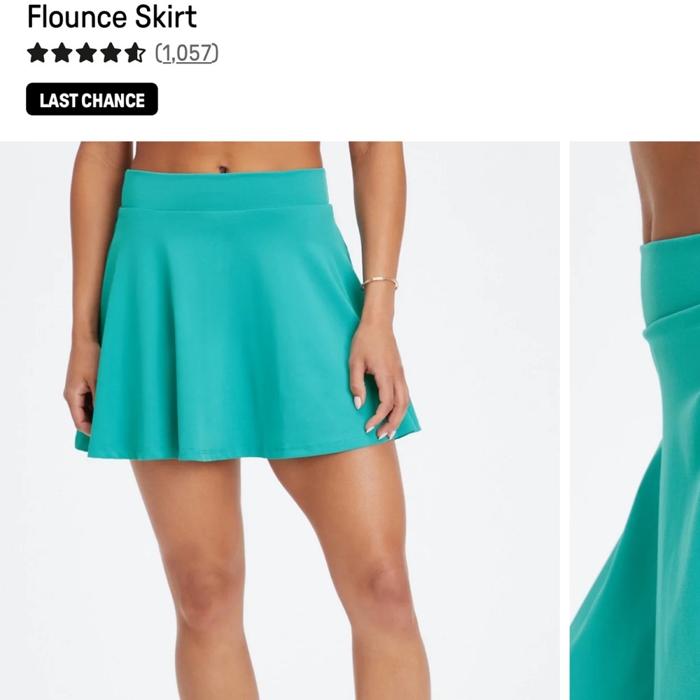 Fabletics Flounce skirt like new teal medium